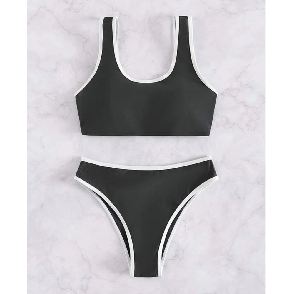 2/$14 Shein Contrast Bikini Small NWOT